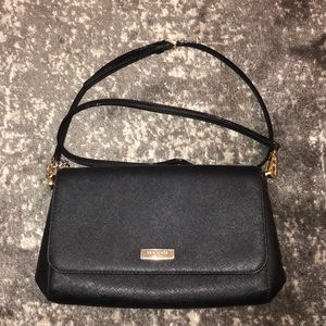 Late Spade Black Leather Purse